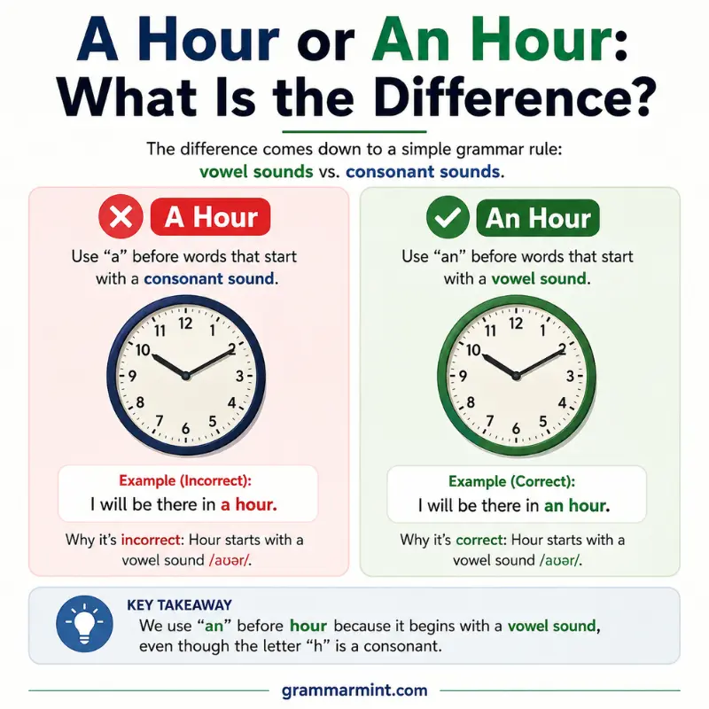 A Hour or An Hour: What Is the Difference?
