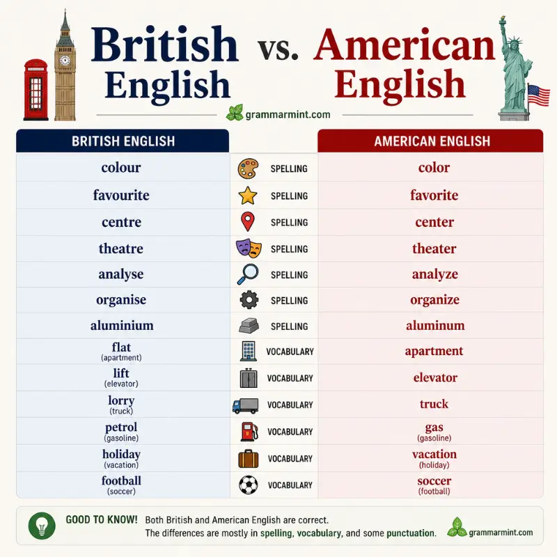 British vs American English