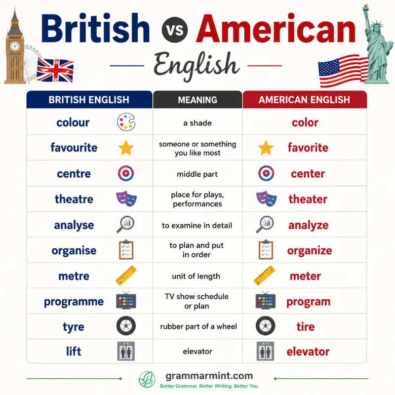 British vs American English