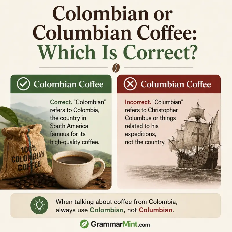 Colombian or Columbian Coffee: Which Is Correct?