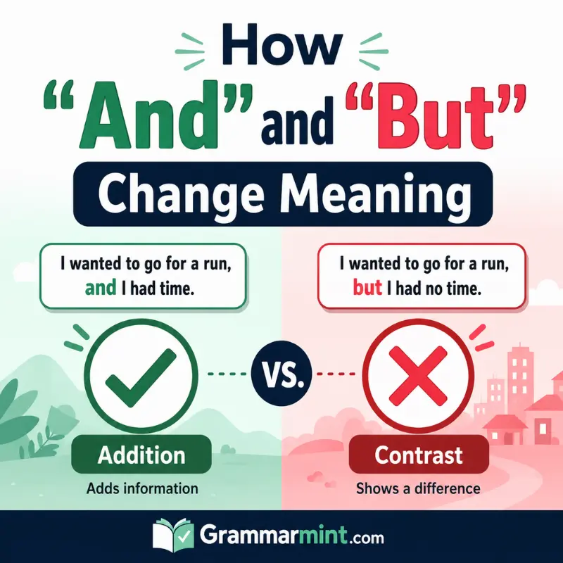 How “And” and “But” Change Meaning