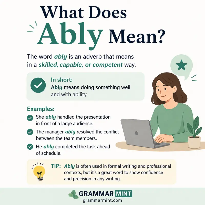 What Does Ably Mean?