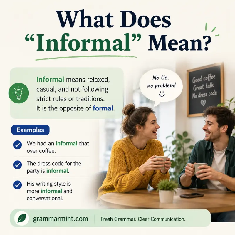 What Does “Informal” Mean?