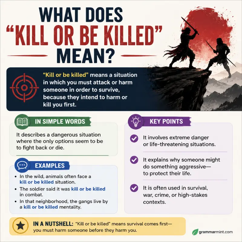 What Does “Kill or Be Killed” Mean?