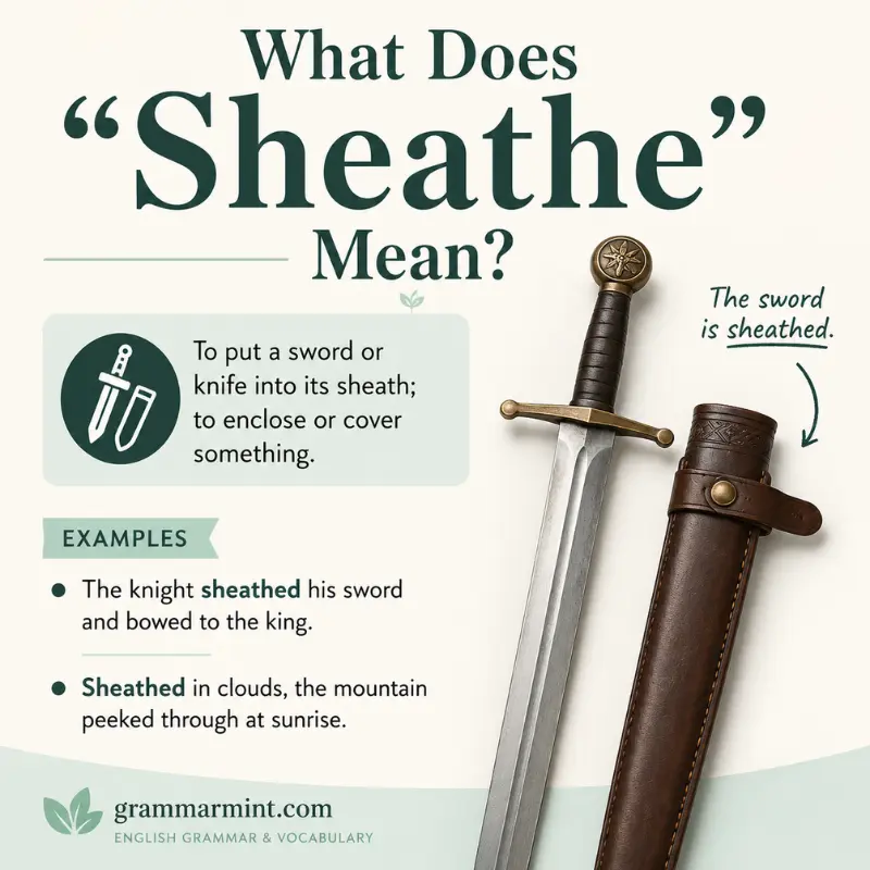What Does “Sheathe” Mean?