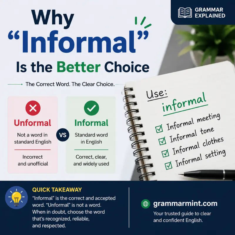 Why “Informal” Is the Better Choice