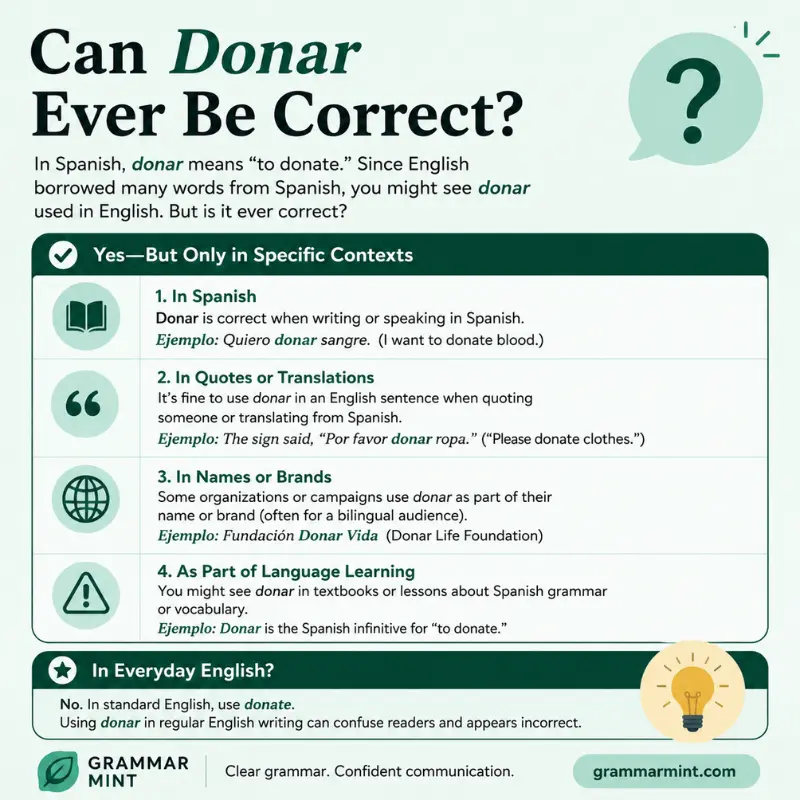 Can Donar Ever Be Correct?