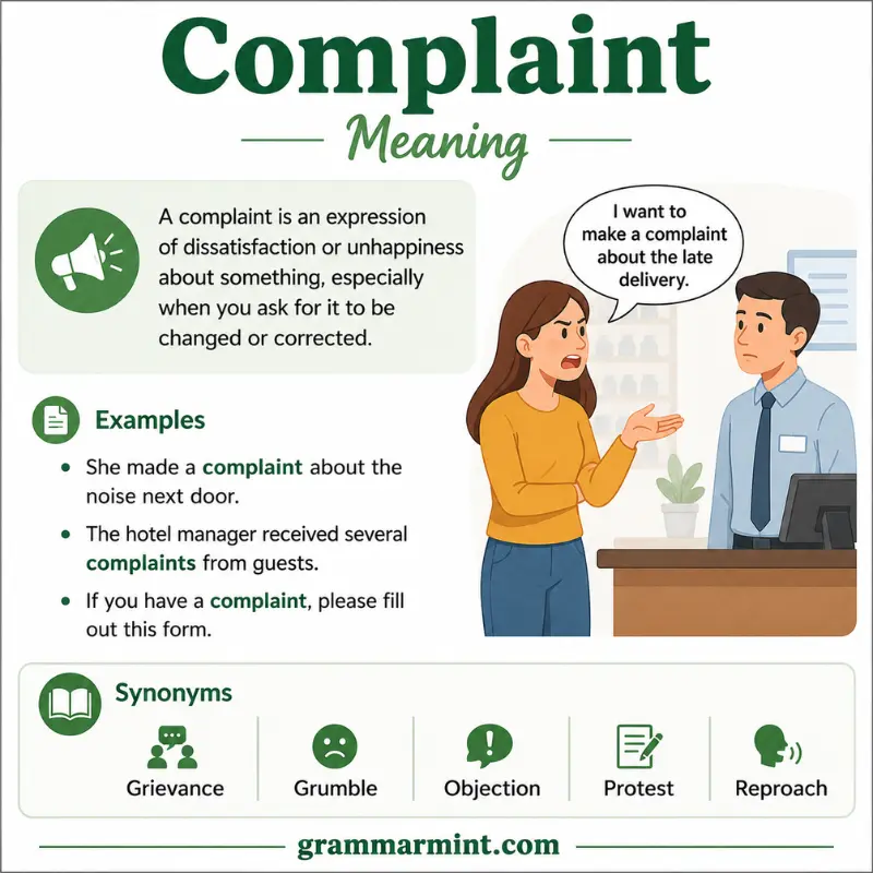 Complaint Meaning