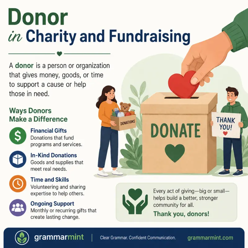 Donor in Charity and Fundraising