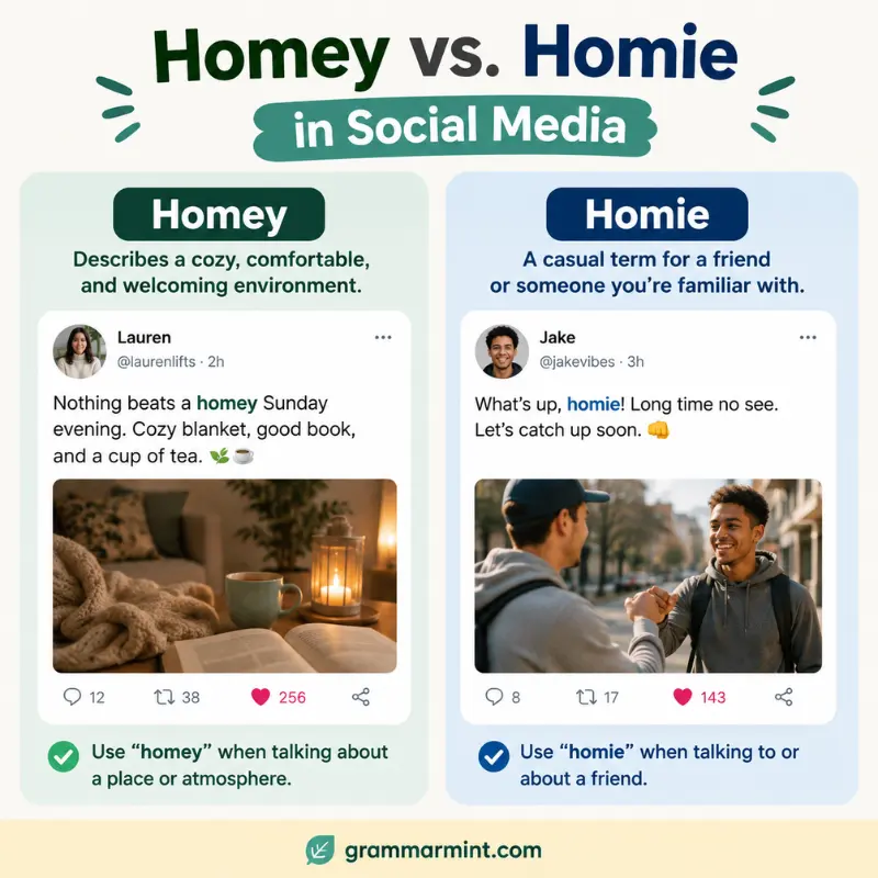 Homey vs. Homie in Social Media