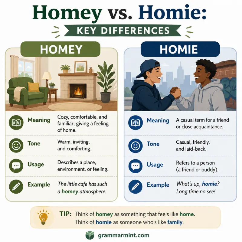 Homey vs. Homie: Key Differences