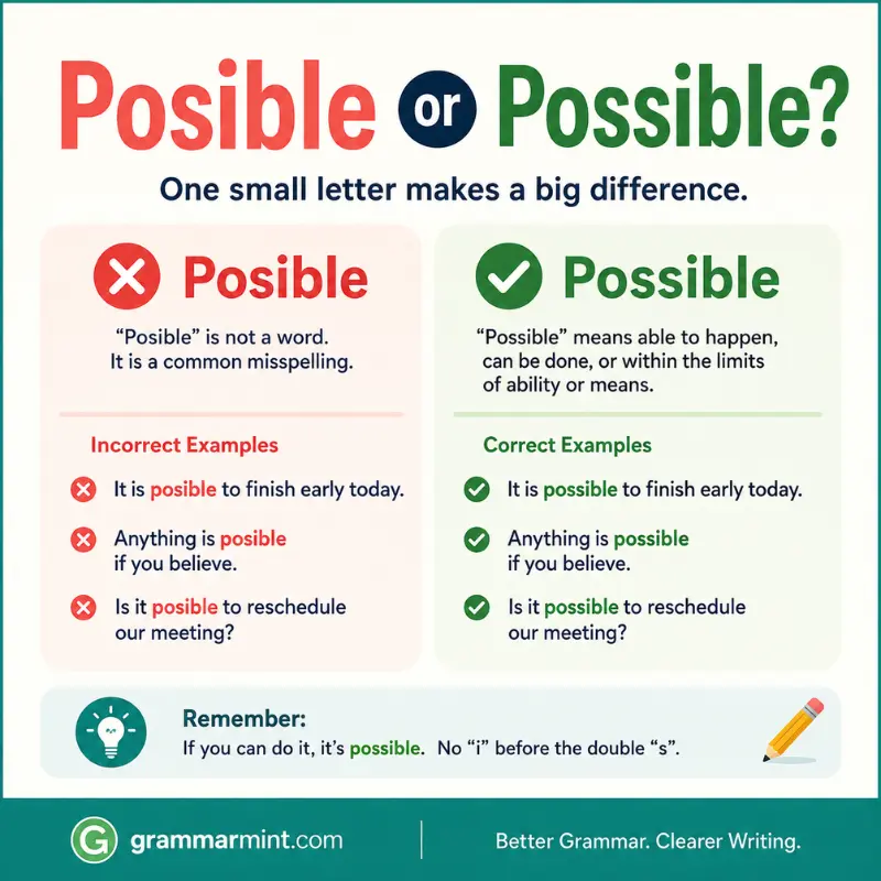 Posible Or Possible