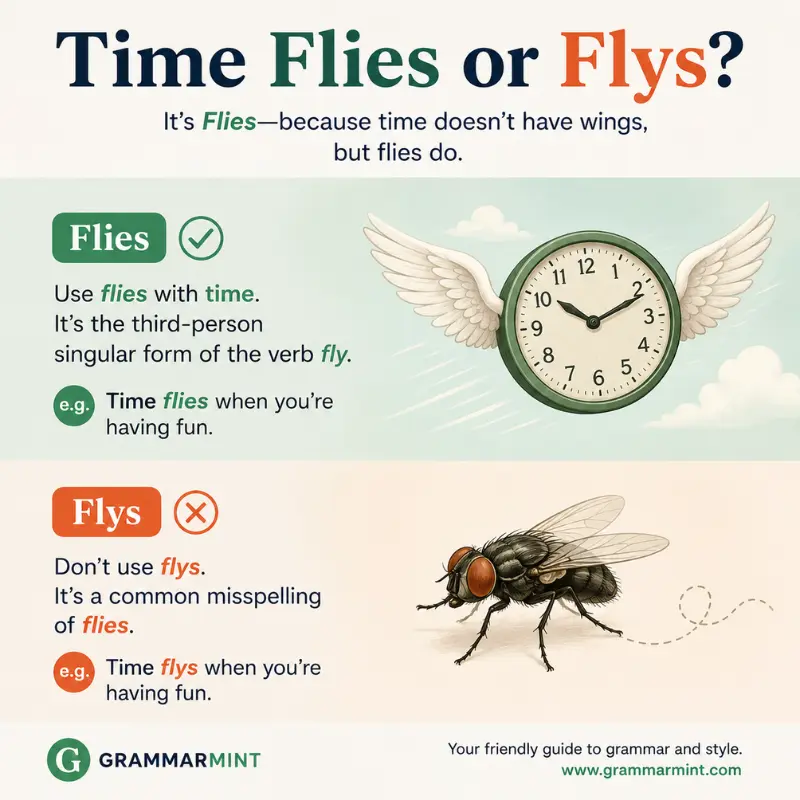 Time Flies or Flys?