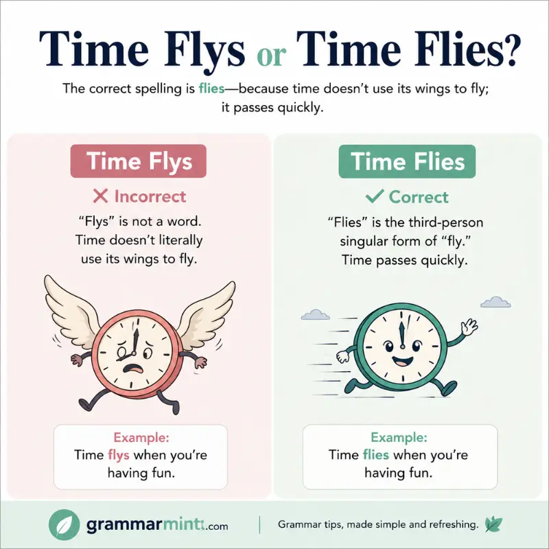 Time Flys or Time Flies?