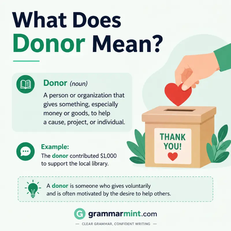 What Does Donor Mean?