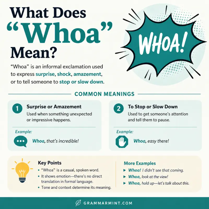 What Does “Whoa” Mean?