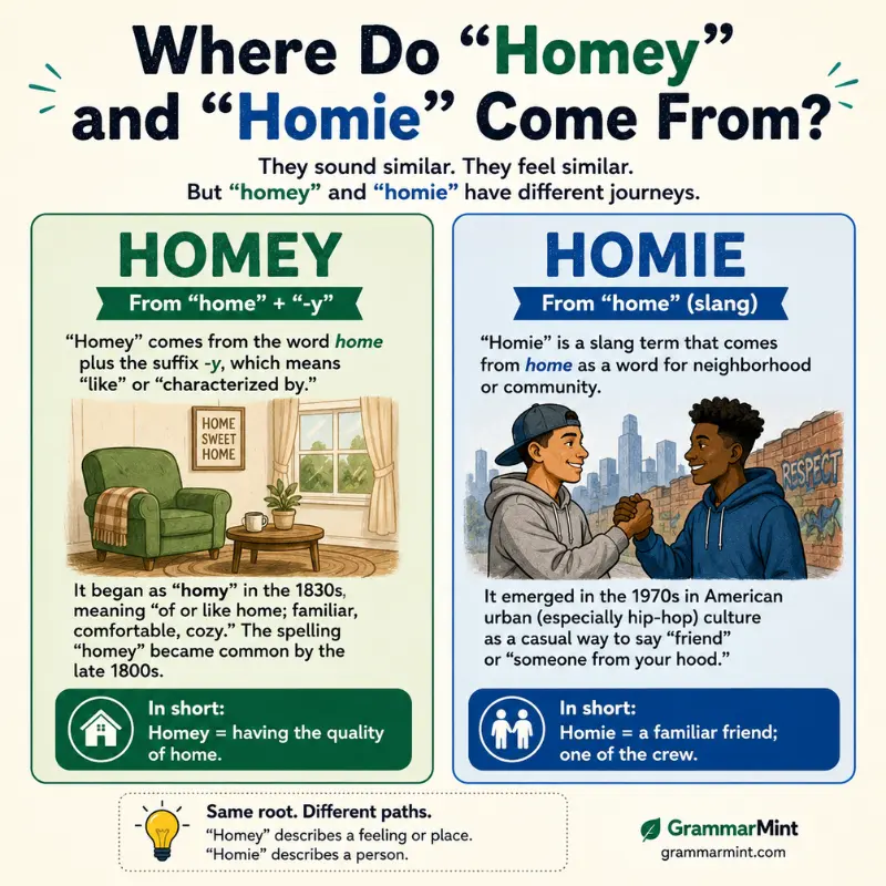 Where Do “Homey” and “Homie” Come From?