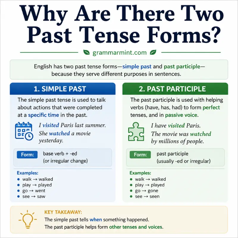 Why Are There Two Past Tense Forms?