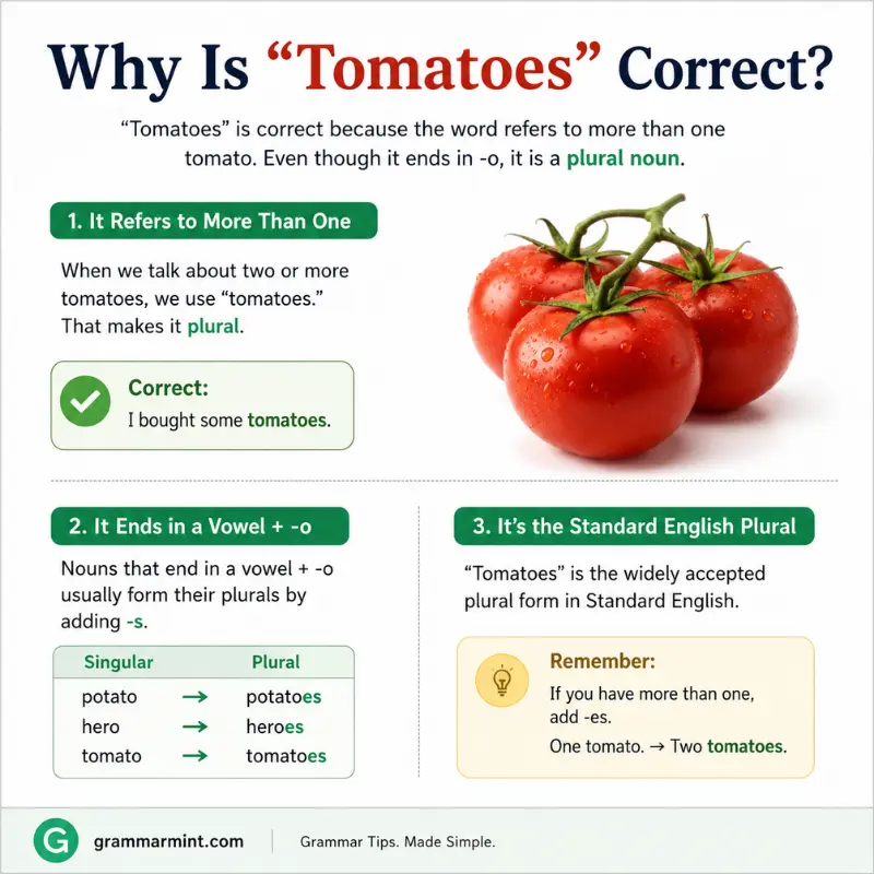 Why Is “Tomatoes” Correct?