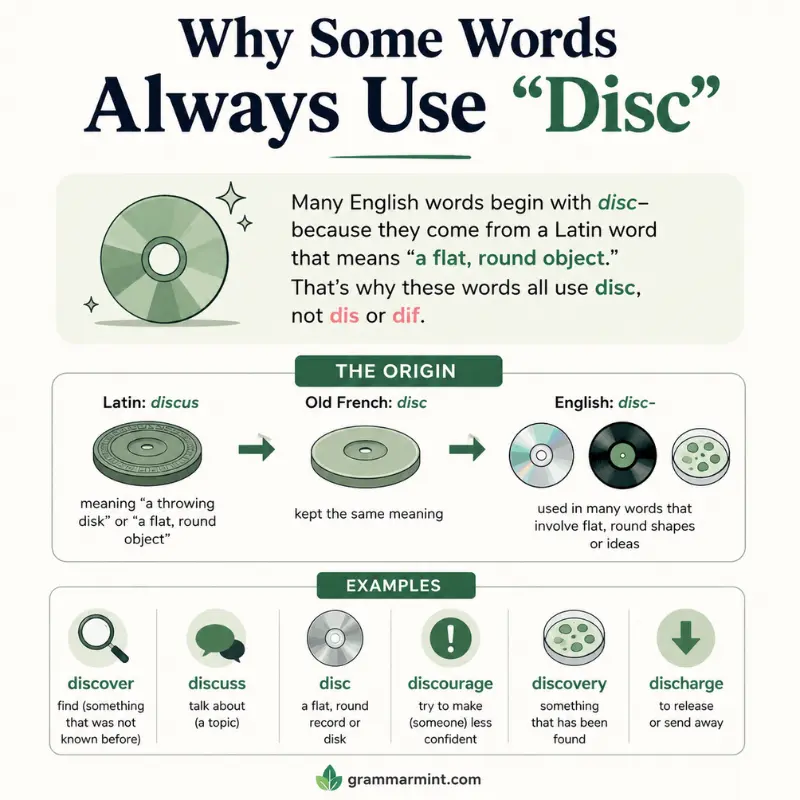 Why Some Words Always Use “Disc”