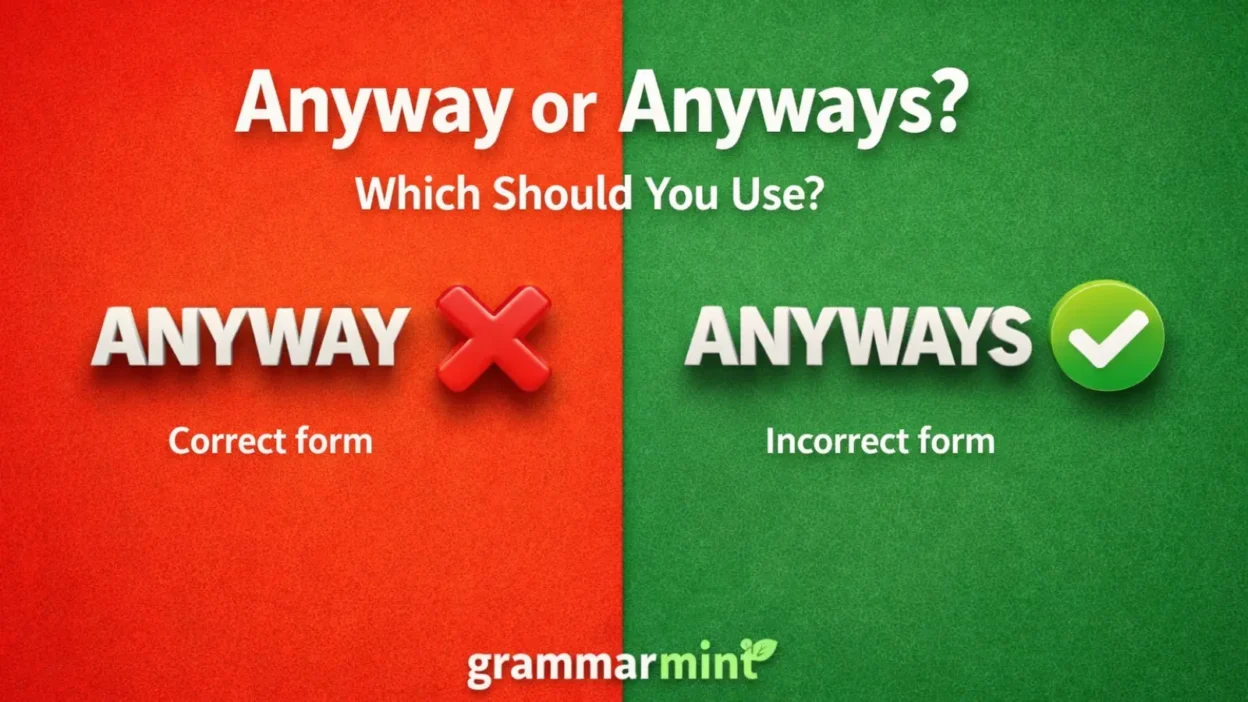 Anyway or Anyways? Which Should You Use?