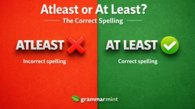 Atleast or At Least? The Correct Spelling