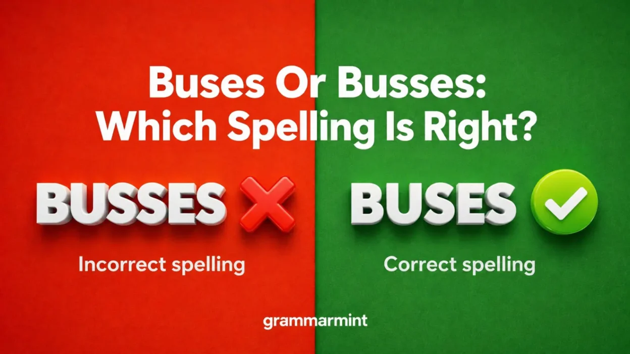 Buses Or Busses: Which Spelling Is Right?