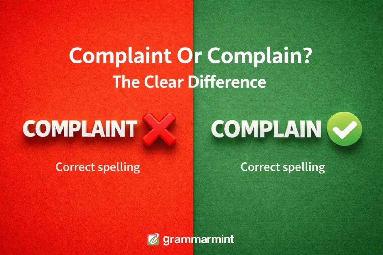Complaint Or Complain? The Clear Difference