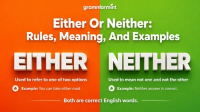Either Or Neither: Rules, Meaning, And Examples