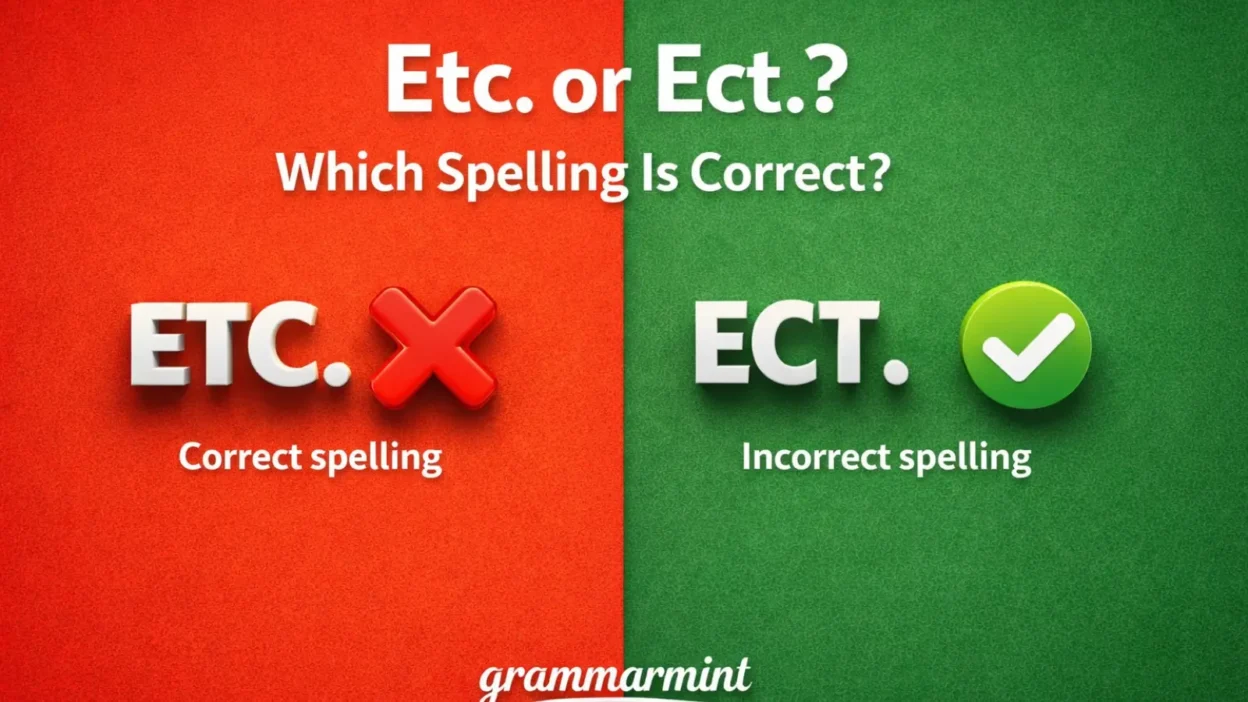Etc. or Ect.? Which Spelling Is Correct?
