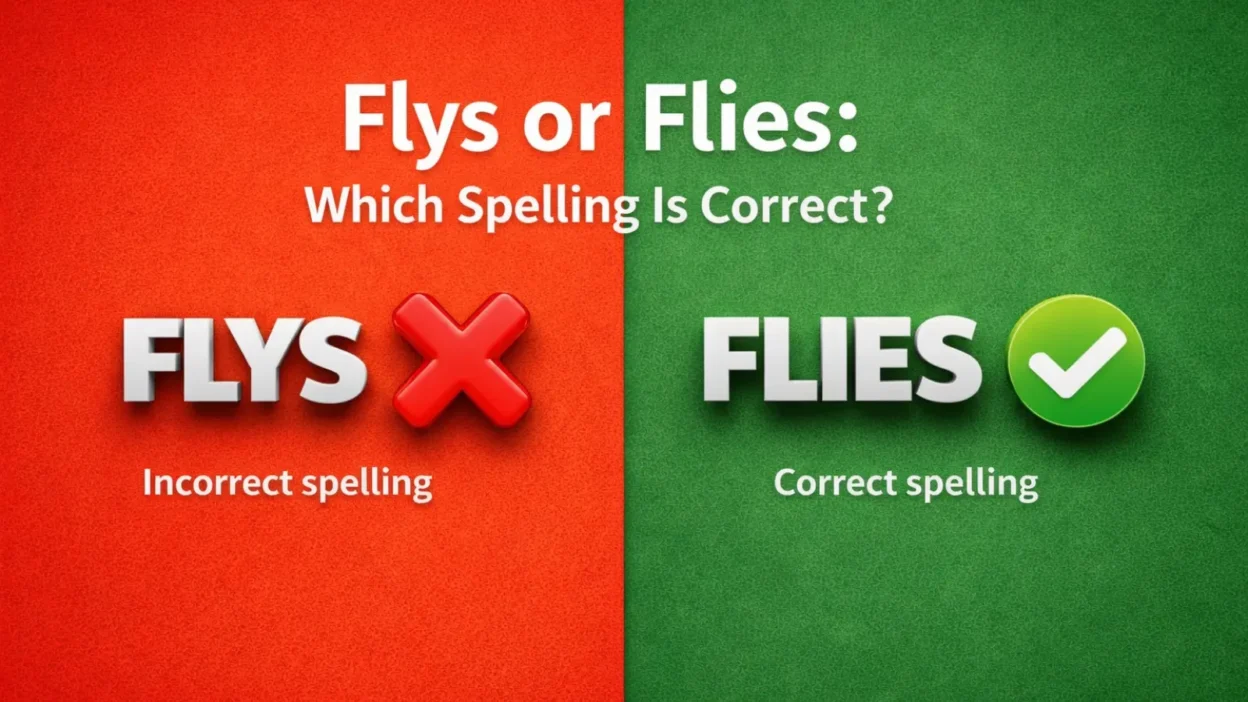Flys or Flies: Which Spelling Is Correct?