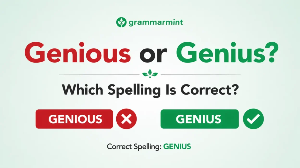 Genious or Genius? Which Spelling Is Correct?