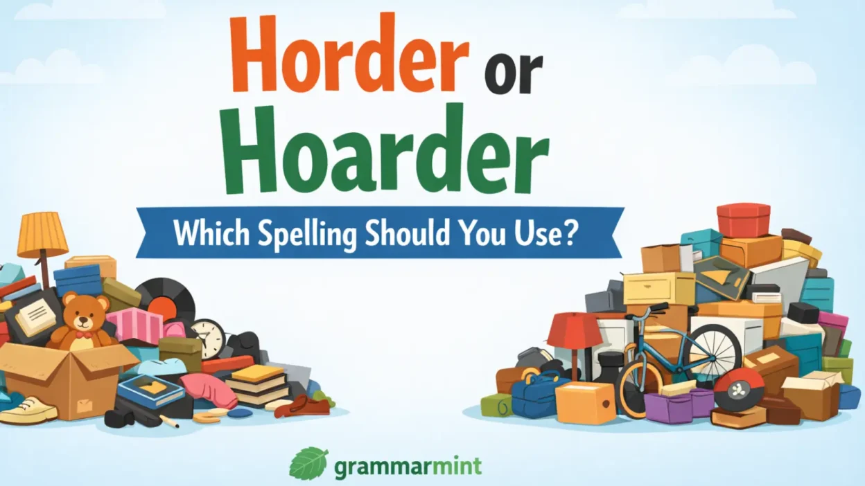Horder or Hoarder: Which Spelling Should You Use?