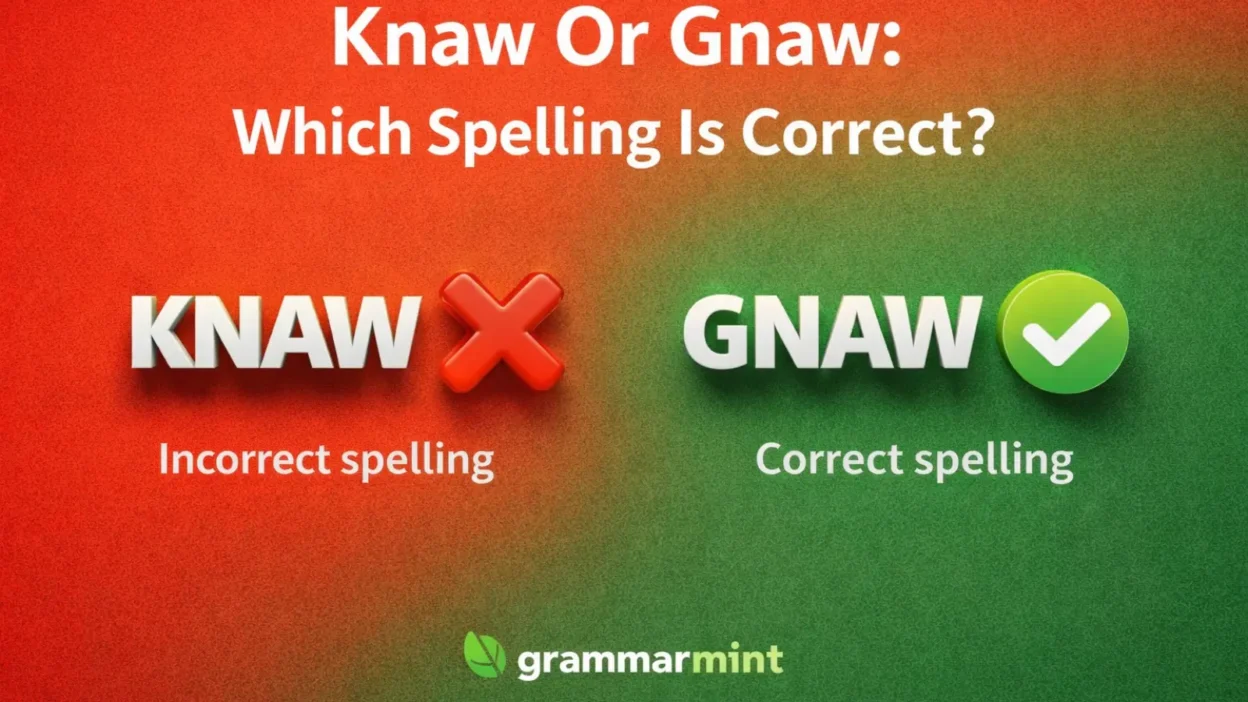 Knaw Or Gnaw: Which Spelling Is Correct?