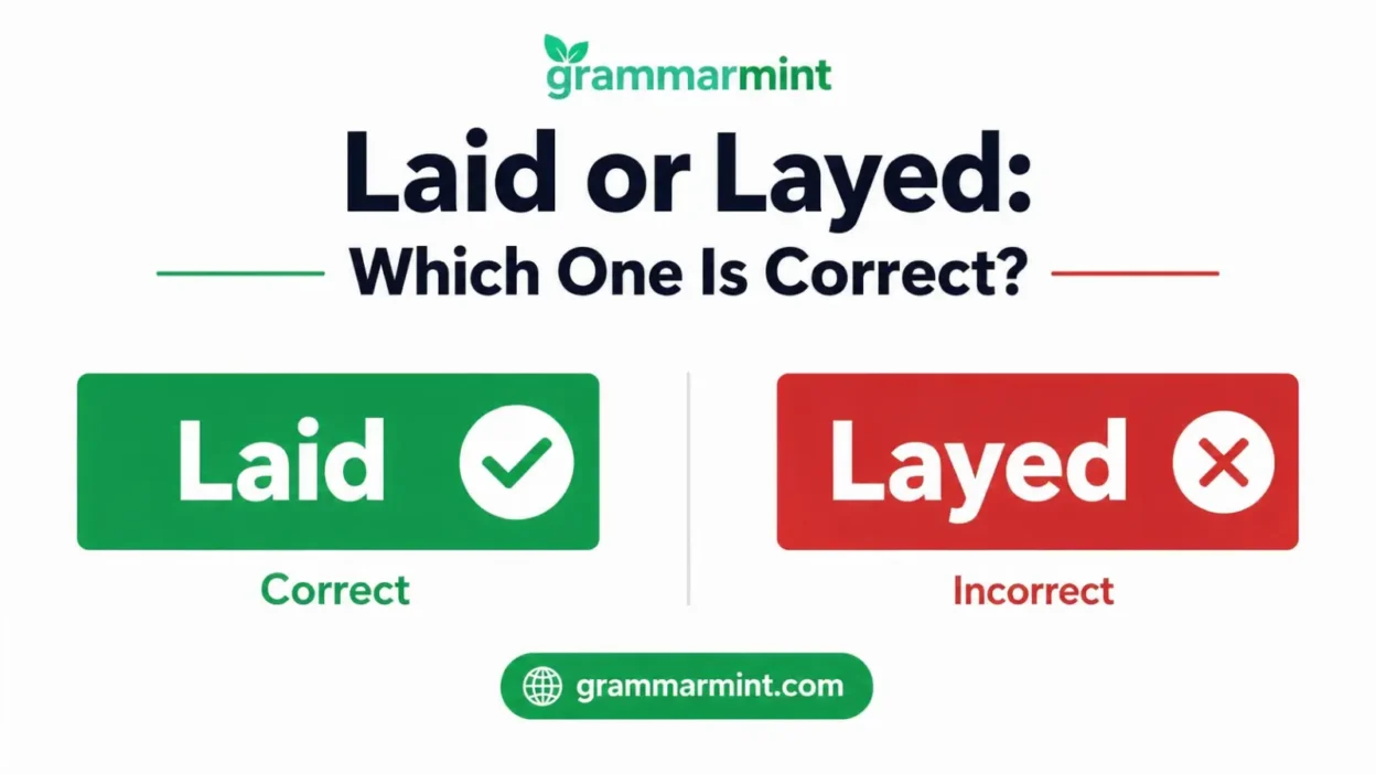 Laid or Layed: Which One Is Correct?