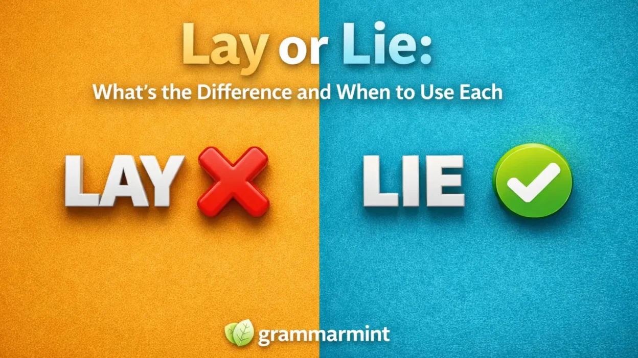 Lay or Lie: What’s the Difference and When to Use Each