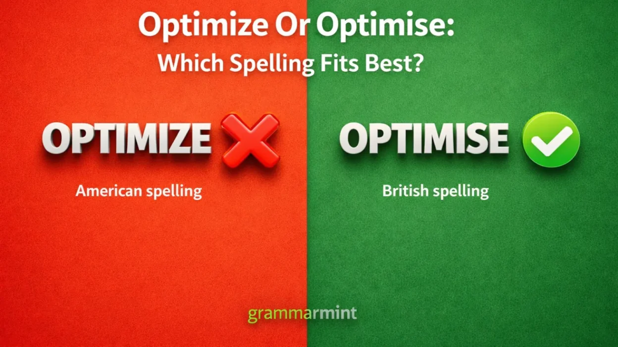 Optimize Or Optimise: Which Spelling Fits Best?