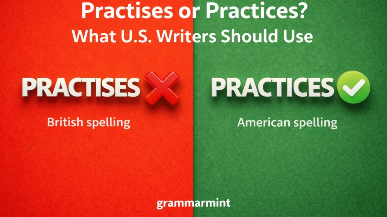 Practises or Practices? What U.S. Writers Should Use