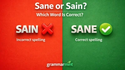Sane or Sain? Which Word Is Correct?