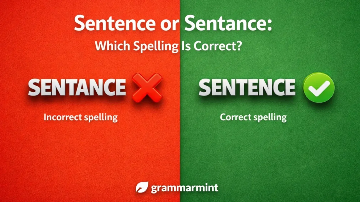 Sentence or Sentance: Which Spelling Is Correct?