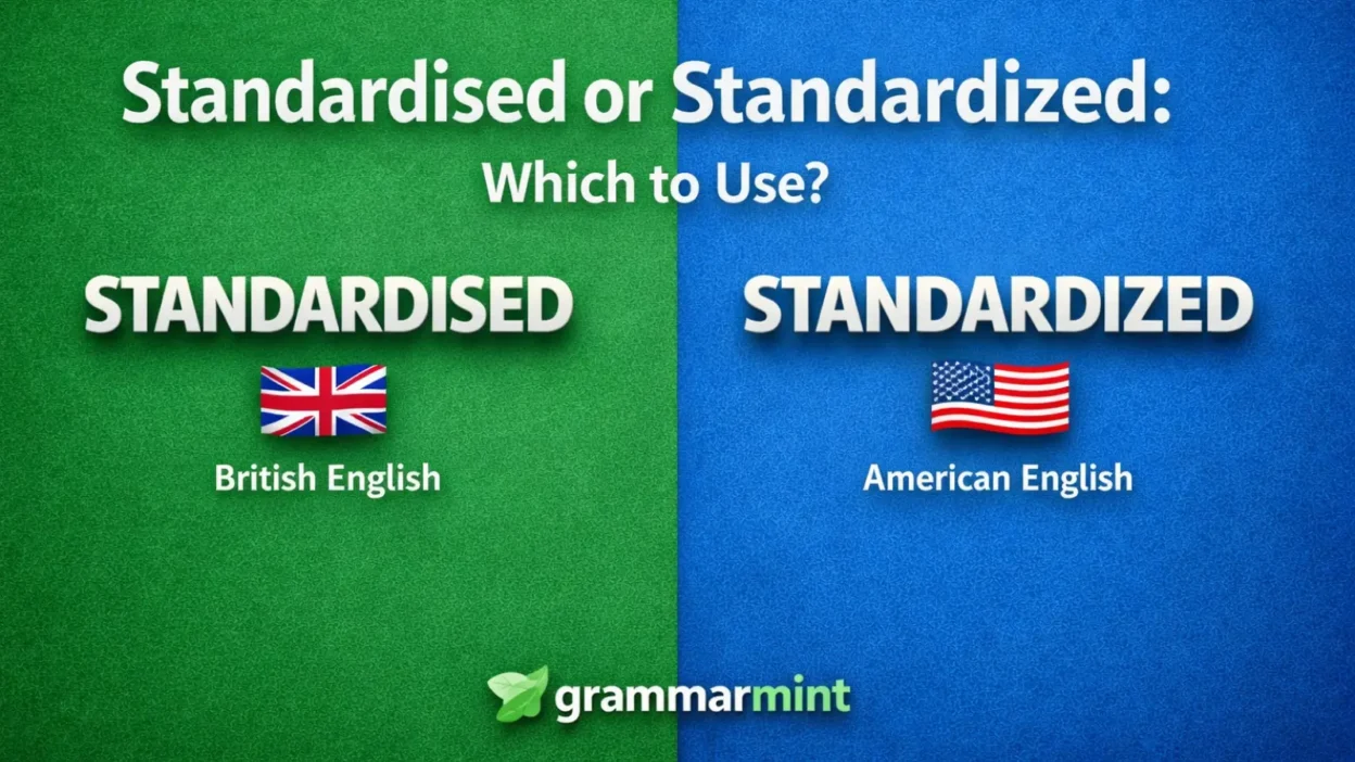 Standardised or Standardized: Which to Use?
