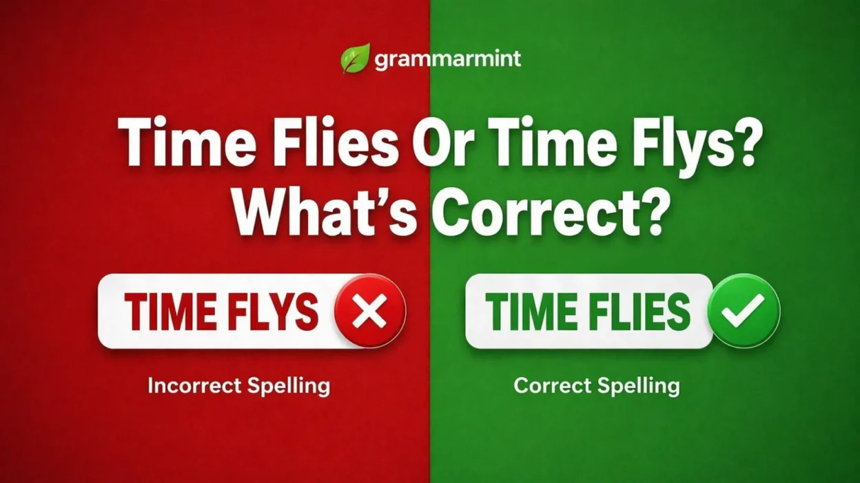  Time Flies Or Time Flys? What’s Correct?