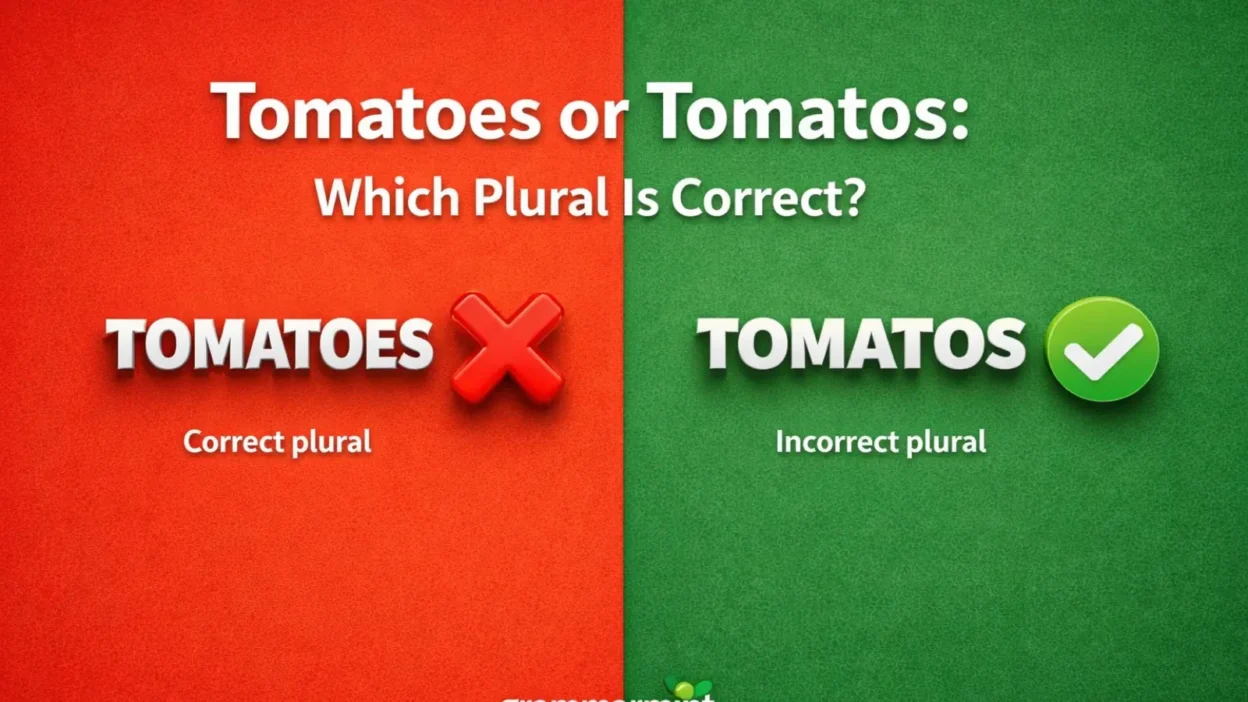 Tomatoes or Tomatos: Which Plural Is Correct?