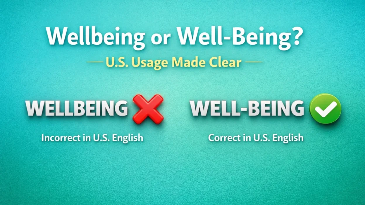 Wellbeing or Well-Being? U.S. Usage Made Clear