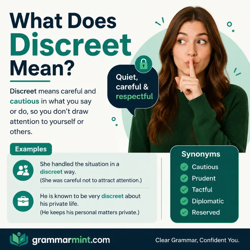 What Discreet Means