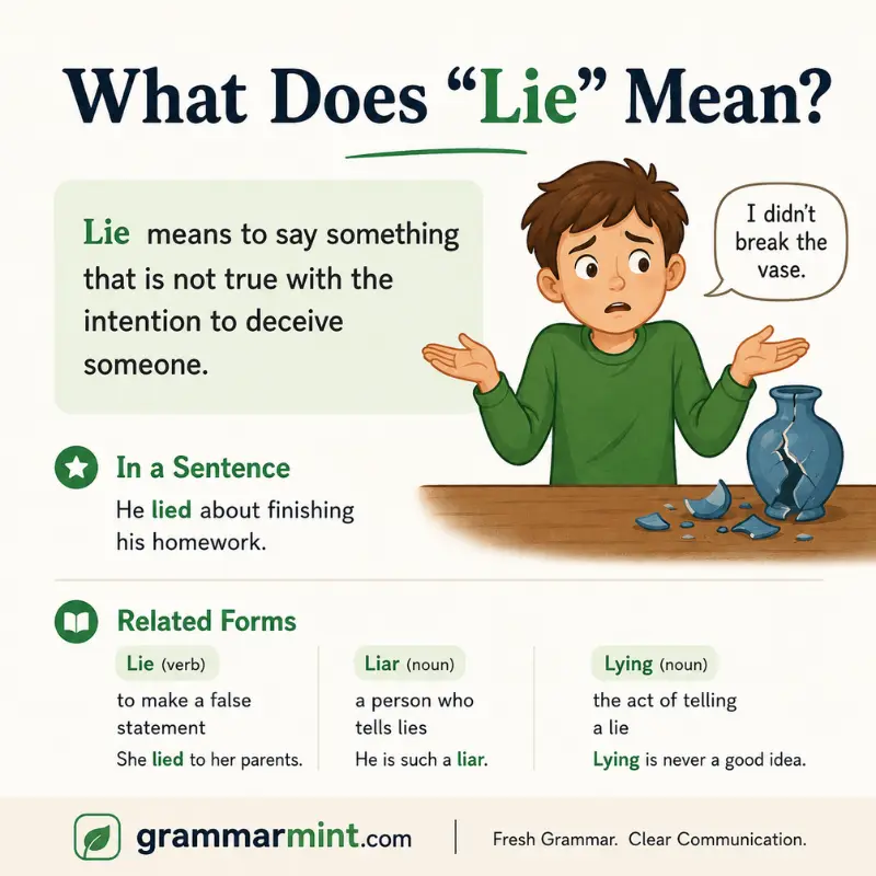 What Does “Lie” Mean?