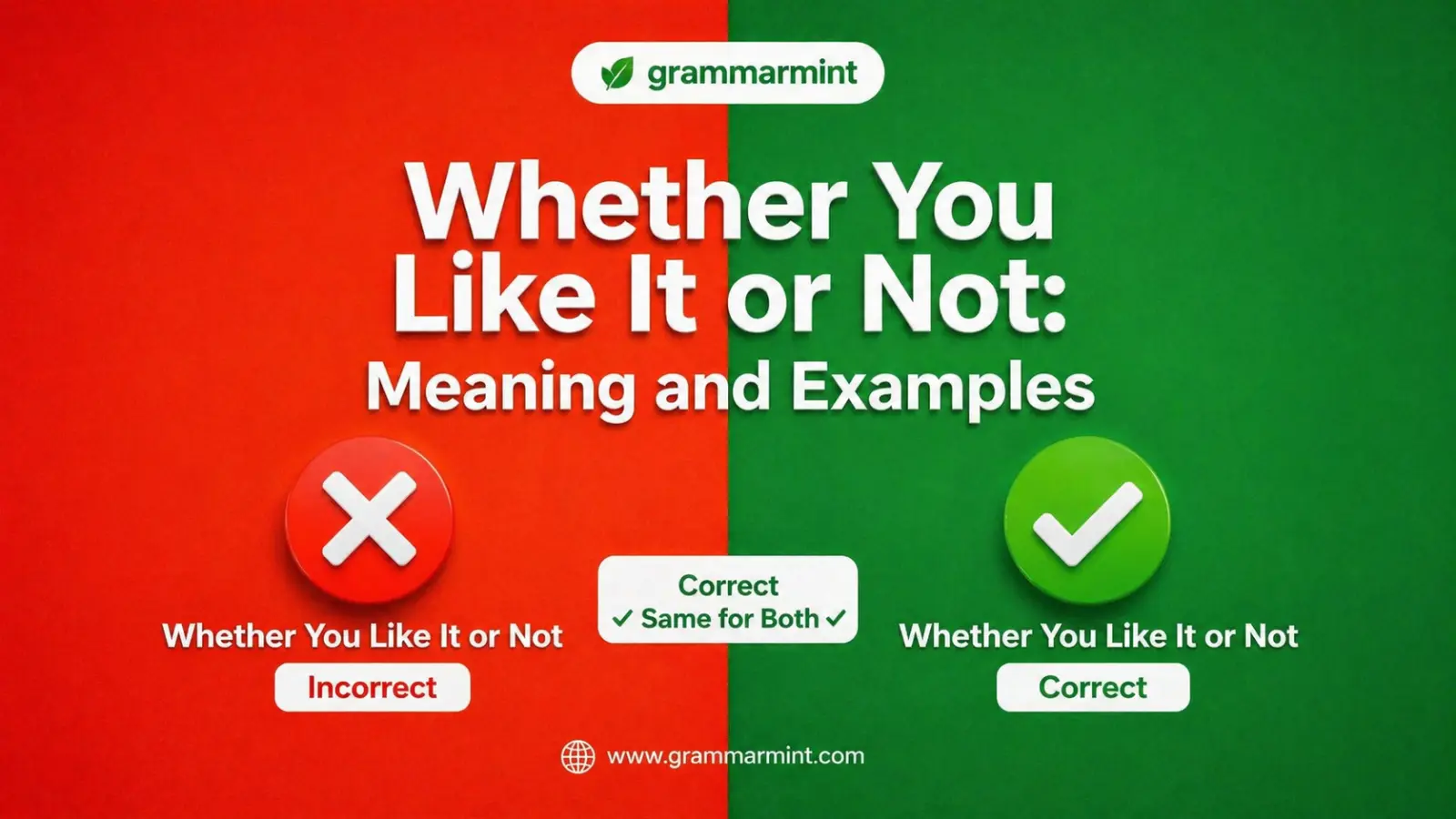 Whether You Like It or Not: Meaning and Examples - grammarmint.com