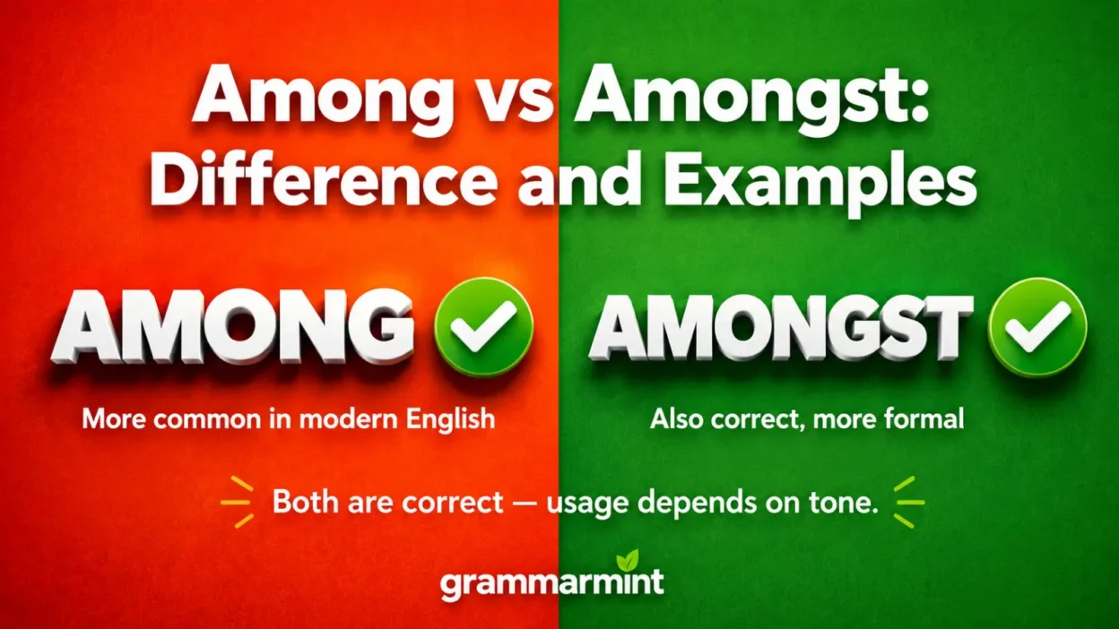 Among vs Amongst: Difference and Examples