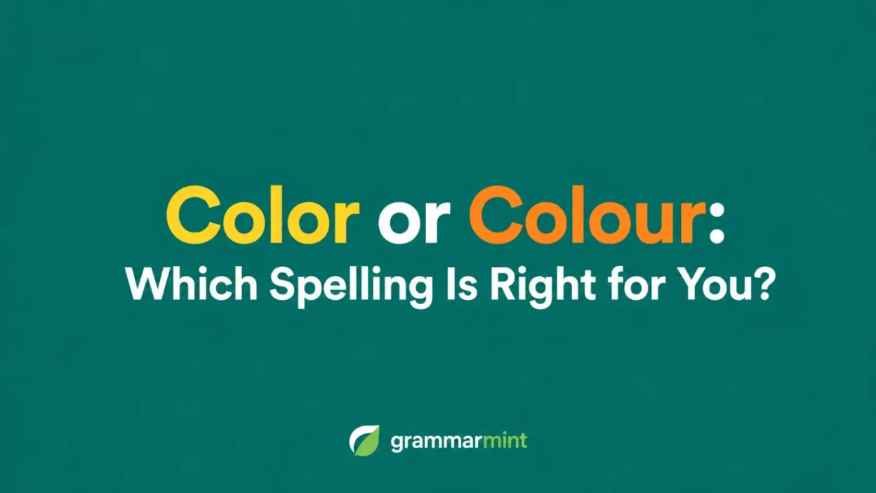 Color or Colour: Which Spelling Is Right for You?