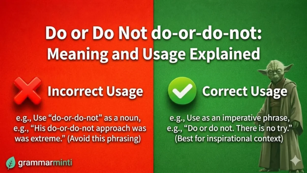 Do or Do Not do-or-do-not: Meaning and Usage Explained